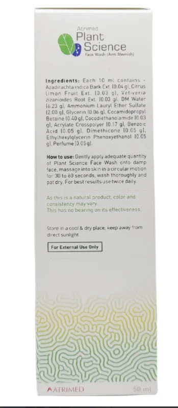 ATRIMED PHARMACEUTIC Anti Blemish Face Wash 50L-Atrimied - Wash