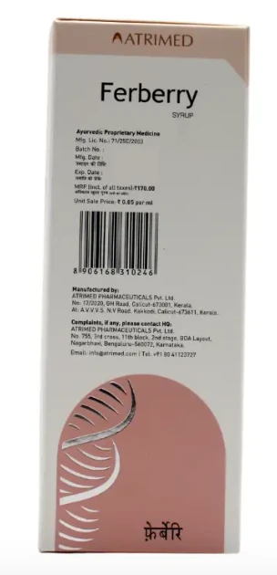ATRIMED PHARMACEUTIC Ferberry Syrup 200Ml-ATRIMED - Syrup