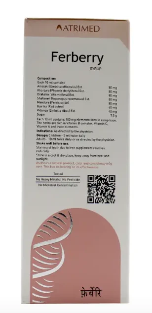 ATRIMED PHARMACEUTIC Ferberry Syrup 200Ml-ATRIMED - Syrup