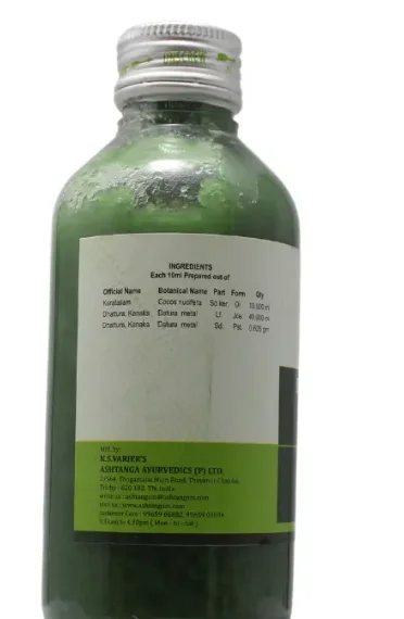 ASHTANGA AYURVEDICS Dhurdhuradi Thailam - Ashtanga - 200Ml