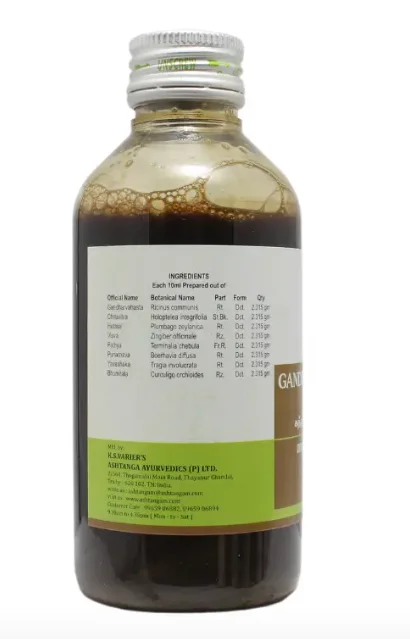 ASHTANGA AYURVEDICS Gandharvahasthadi Kashayam Ashtanga - 200Ml
