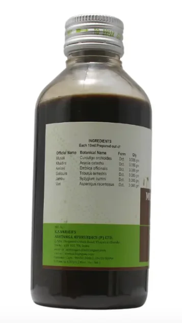 ASHTANGA AYURVEDICS Musalikhadiradi Kashayam Ashtanga - 200ml