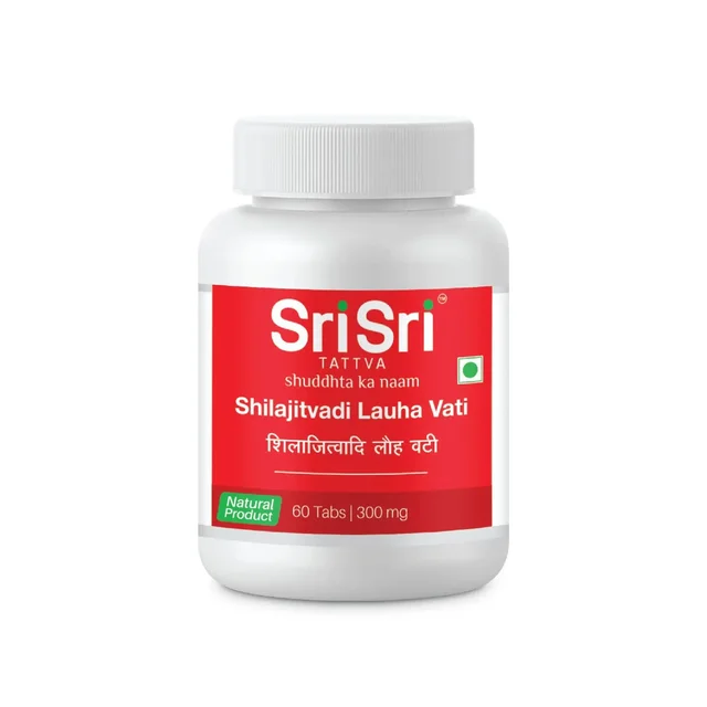 SRI SRI AYURVEDA Shilajithvadi Lauh - Sri Sri - 60 Tablets
