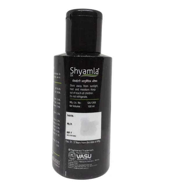 VASU PHARMACEUTICALS Shyamala Oil - Vasu - 100Ml