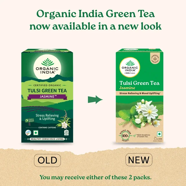 ORGANIC INDIA Tulsi Green Tea Jasmine - Organic - 25Bags