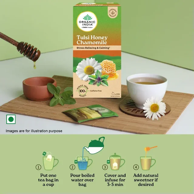 ORGANIC INDIA Tulsi Honey Chamomile - Organic - 25Bags
