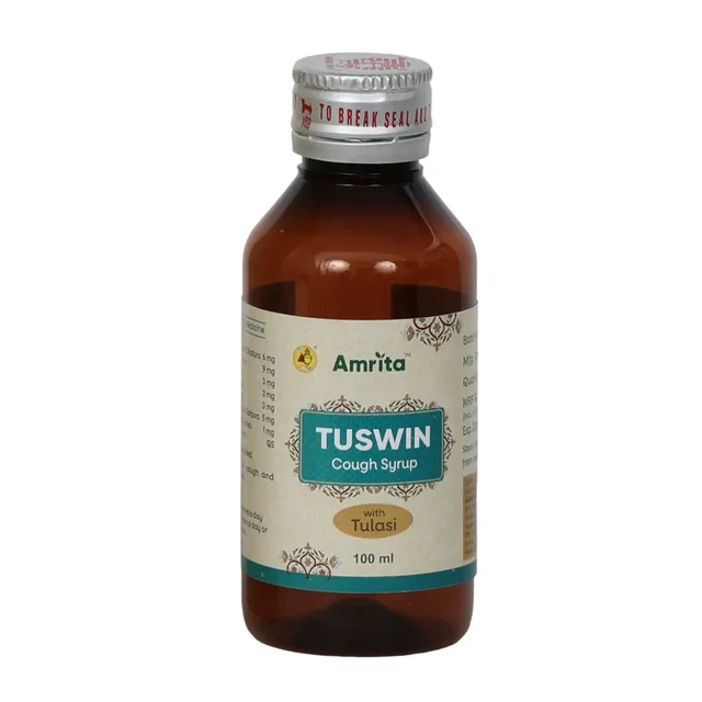 AMRITA DRUGS Tuswin Syrup - Amrita - 100Ml