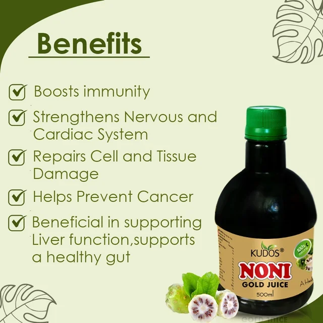 KUDOS AYURVEDA Noni Juice - Kudos - 500Ml