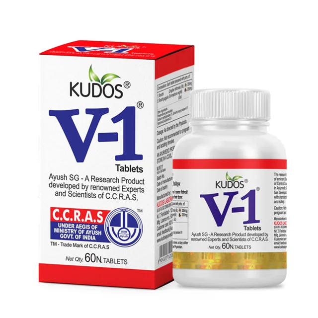 KUDOS AYURVEDA V-1 Tablet - Kudos - 60Tablet