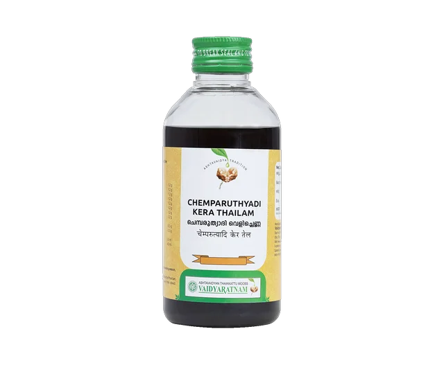 VAIDYARATHNAM Chemparathyadi Kera Taila - Vaidyarathnam - 200ml