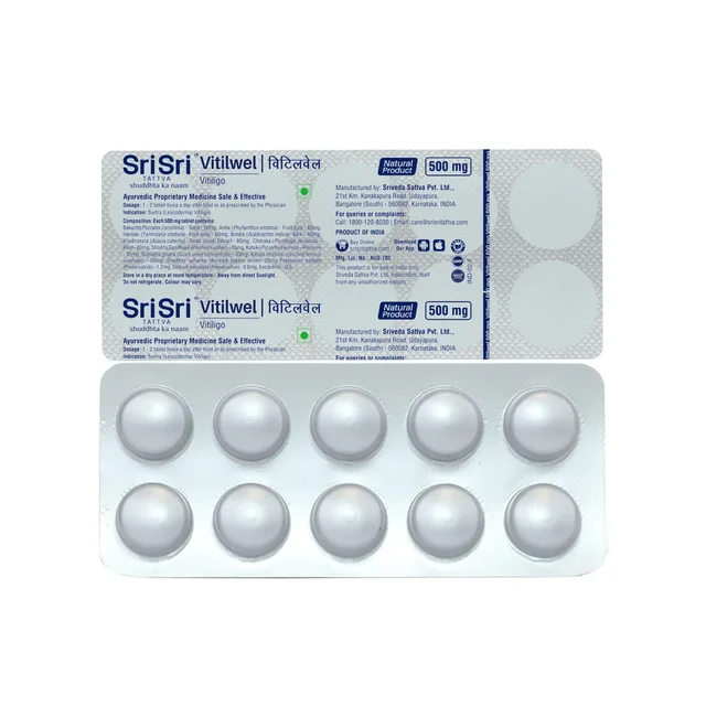 SRI SRI AYURVEDA Vitilwel Tablet - Sri Sri - 10 Tablets
