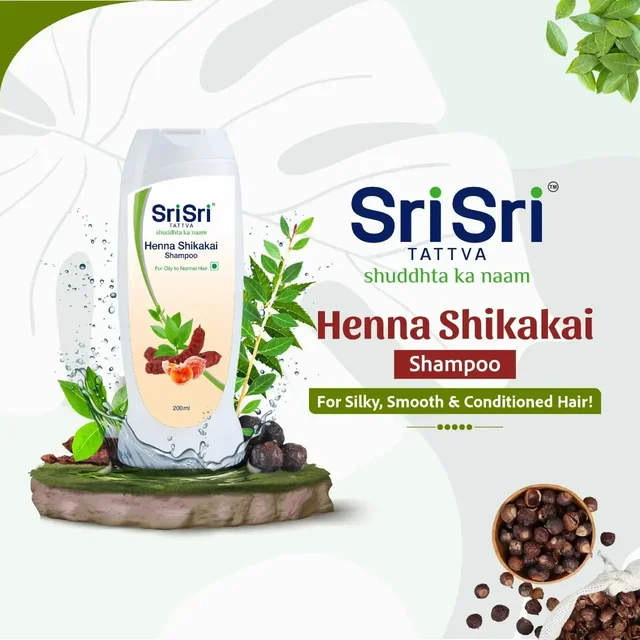 SRI SRI AYURVEDA Henna Shikakai Shampoo - Sri Sri - 200Ml