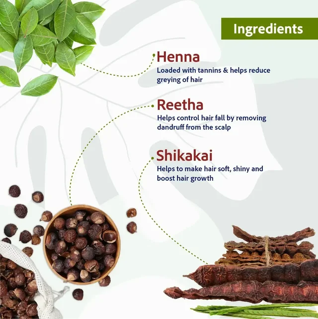 SRI SRI AYURVEDA Henna Shikakai Shampoo - Sri Sri - 200Ml