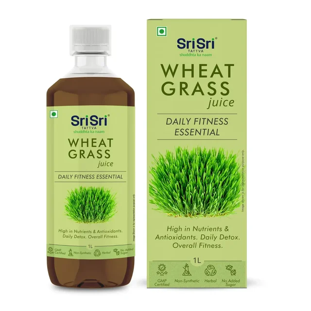 SRI SRI AYURVEDA Wheat Grass Juice - Sri Sri - 1L