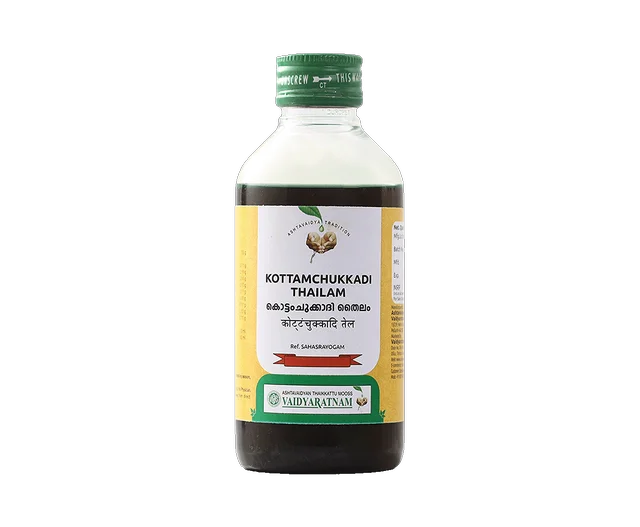 VAIDYARATHNAM Kottamchukkadi Tail - Vaidyaratnam - 200Ml