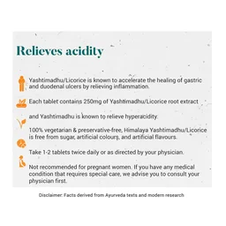 HIMALAYA DRUGS Yashtimadhu Tablet - Himalaya - 60Tablet