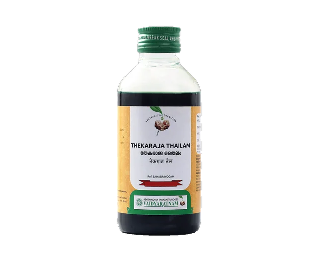 VAIDYARATHNAM Thekaraja Tail - Vaidyaratnam - 200Ml