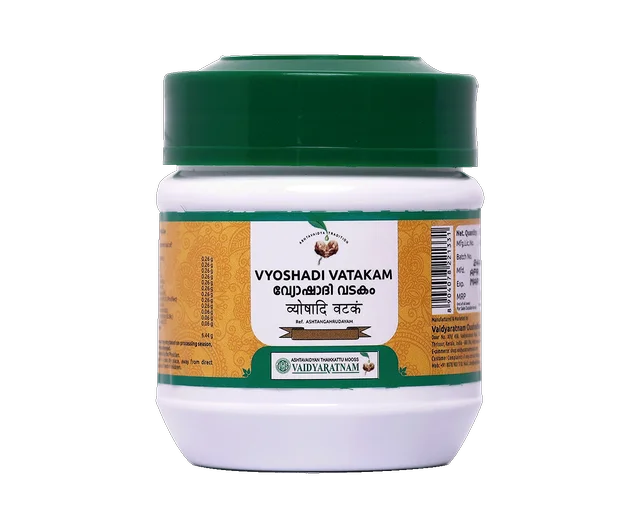 VAIDYARATHNAM Vyoshadi Vatakam - Vaidyaratnam - 50Gm