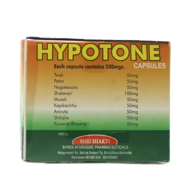 SHREE AYURVEDIC PHARMACEUTICALS Hypotone Capsule - Shree - 10 Capsules