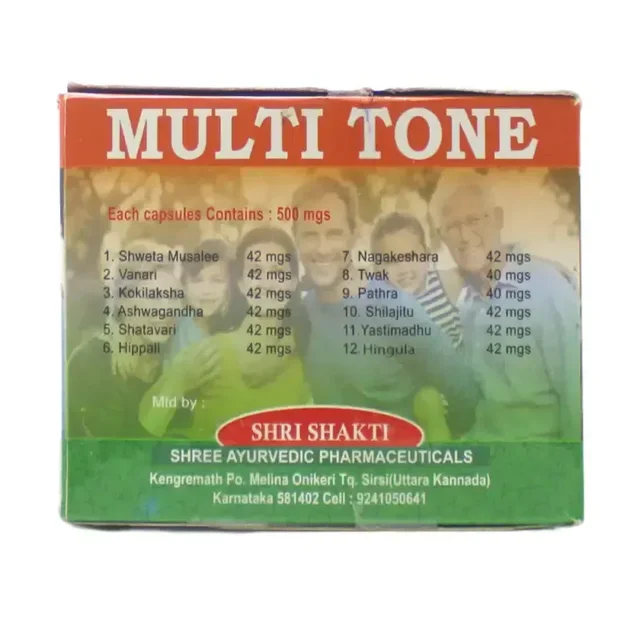SHREE AYURVEDIC PHARMACEUTICALS Multi Tone Capsule - Shree - 10 Capsules