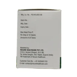 RECURE HEALTHCARE Rebeta Plus Tablet - Recure - 10 Tablets