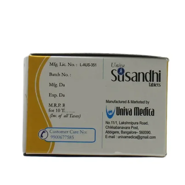 UNIVA MEDICA Susandhi Tablet - Univa Medica - 10 Tablets