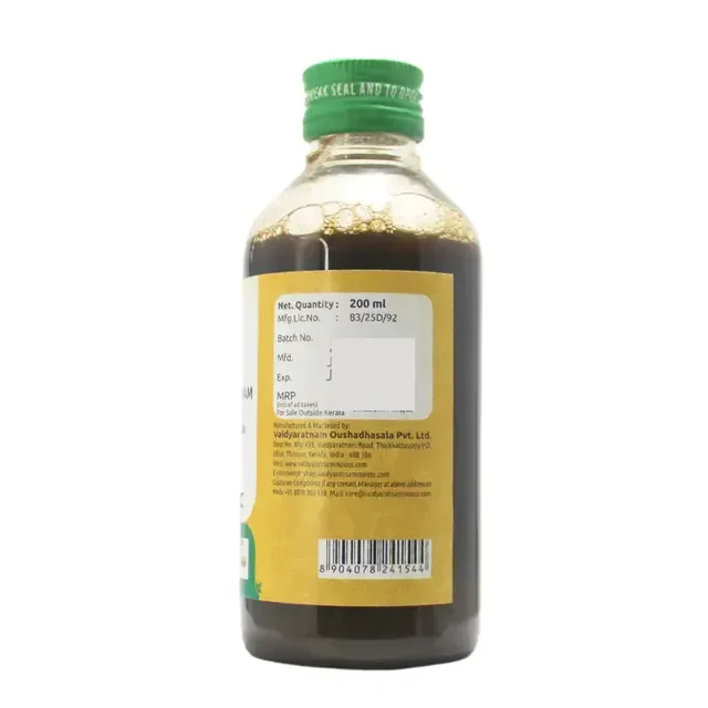 VAIDYARATHNAM Rasnadi Kashyam (Rasnaerandadi) - Vaidyaratnam - 200Ml