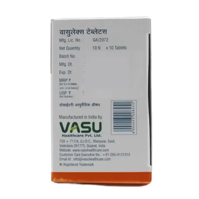 VASU PHARMACEUTICALS Vasulax Tablet - Vasu - 10 Tablets