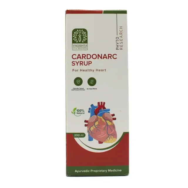 VASISHTA PHARMA Cardonarc Syrup - Vasishta - 200Ml