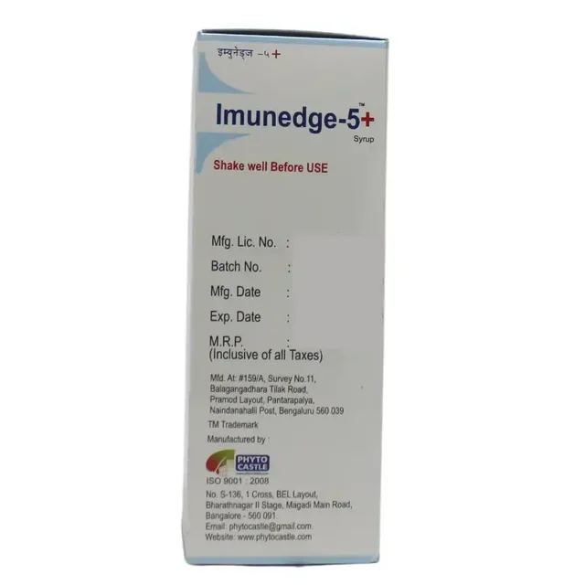 PHYTO CASTLE Imunedge-5 Syrup - Phyto - 200Ml
