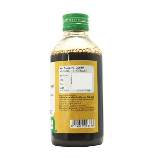 VAIDYARATHNAM Dashamoola Rasanadi Kashayam - Vaidyaratnam - 200Ml