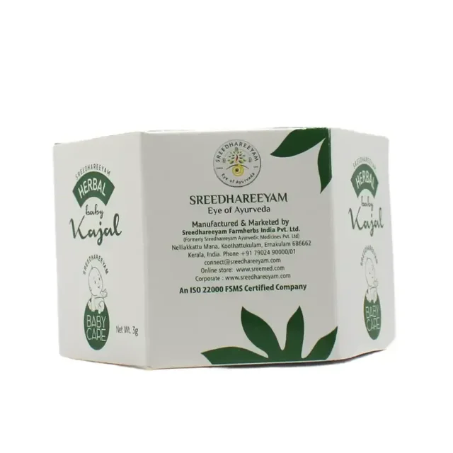 SREEDHAREEYAM Herbal Baby Kajal - Sreedhariyam - 3Gm