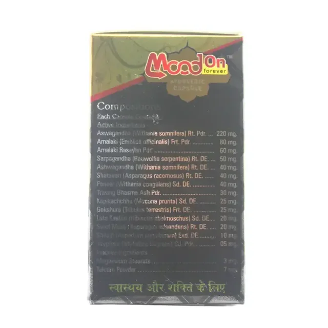 RAJASTHAN HERBALS Mood-On Capsuke - Rajasthan - 30 Capsules