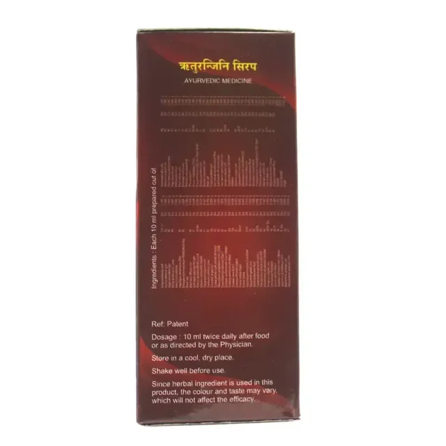 SNA OUSHADHASALA PVT Rituranjini Syrup - Sna - 200Ml