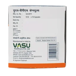 VASU PHARMACEUTICALS Ural BPH Capsule - Vasu - 10 Capsules