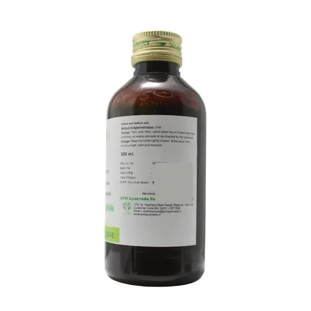 AVN AYURVEDA FORMULA Dhanadanayadi Kashaya - Avn Ayurveda - 200Ml