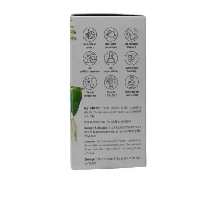 SHREE DHOOTAPAPESHWAR Arjuna Tablet - Dhotapapeshwar - 60 Tablets