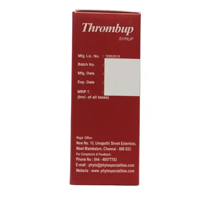 PHYTO SPECIALITIES Thrombup Syrup - Phyto - 100Ml