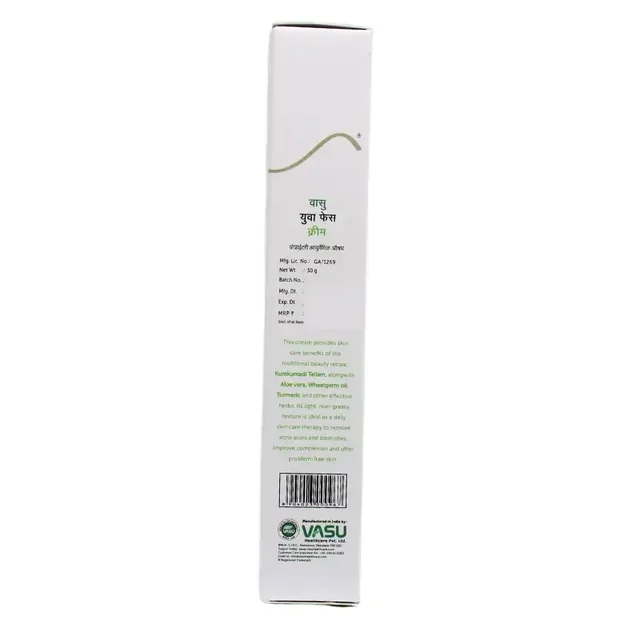 VASU PHARMACEUTICALS Uva Face Cream - Vasu - 30G