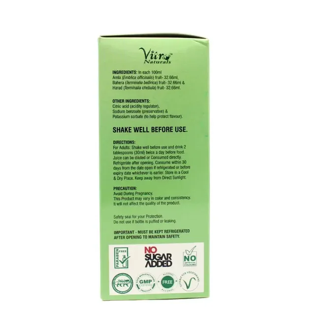 VITROMED HEALTHCARE Triphala Juice - Vitromed - 500Ml
