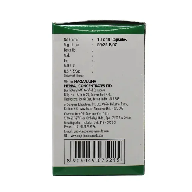 NAGARJUNA Phalasarpis Soft Gel Capsule - Nagarjuna - 100Capsule