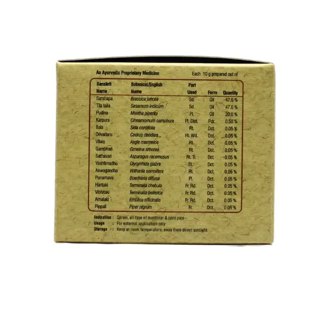 SREEDHAREEYAM Pain-O-Balm - Sreedhareeyam - 20Gm