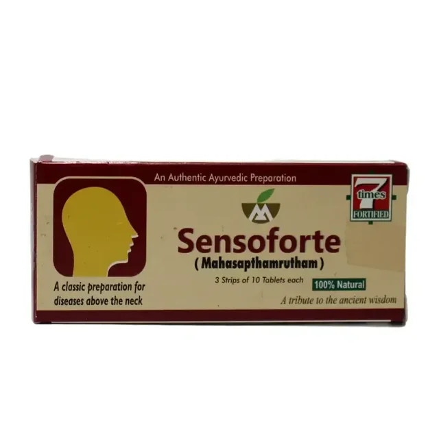 MALABAR AYURVEDA ASH Sensoforte (Mahasapthamrutham) - Malabar - 30Tablets