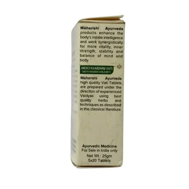 MAHARISHI AYURVEDA Arogyavardhini Vati - Maharishi - 20Tablets