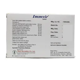 PHYTO SPECIALITIES Immvir Tablets - Phyto - 10 Tablets