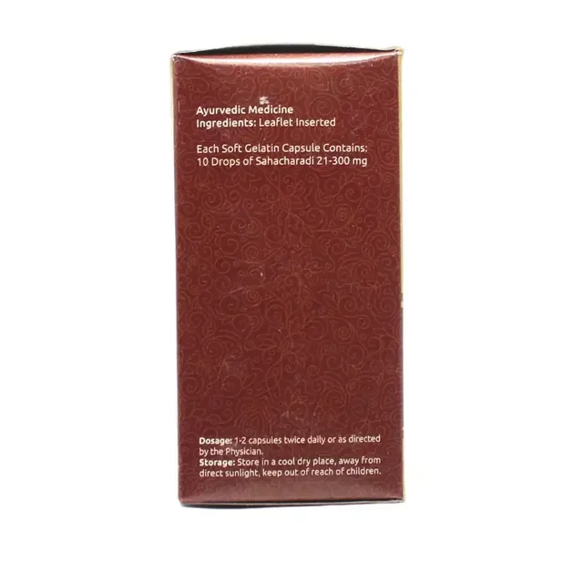 VAIDYARATHNAM Sahacharadi 21 Soft Gel Capsules - Vaidyaratnam - 10 Capsules