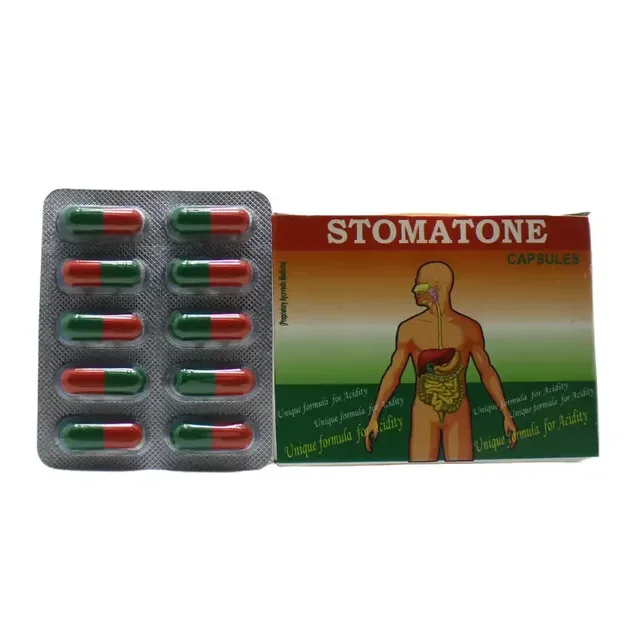 SHREE AYURVEDIC PHARMACEUTICALS Stomatone Capsules - Shree - 100 Capsules