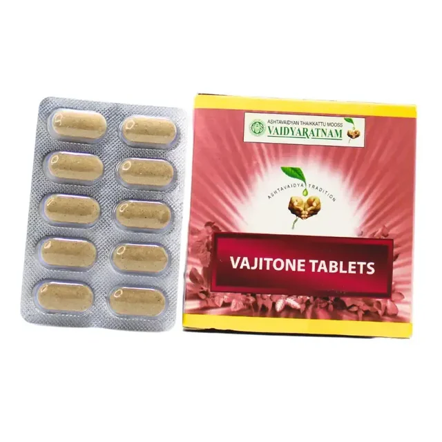 VAIDYARATHNAM Vajitone Tablet - Vaidyaratnam - 100 Tablets