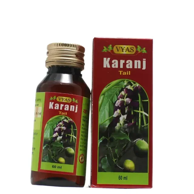 VYAS PHARMACEUTICALS Karanja Tail - Vyas - 60Ml