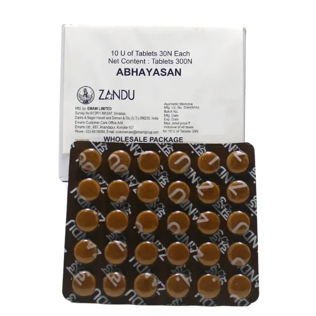 ZANDU Abhayasan Tablet - Zandu - 300Tablet
